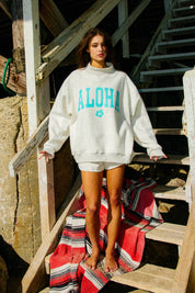 Hawaii/Aloha Reversible Mock Neck