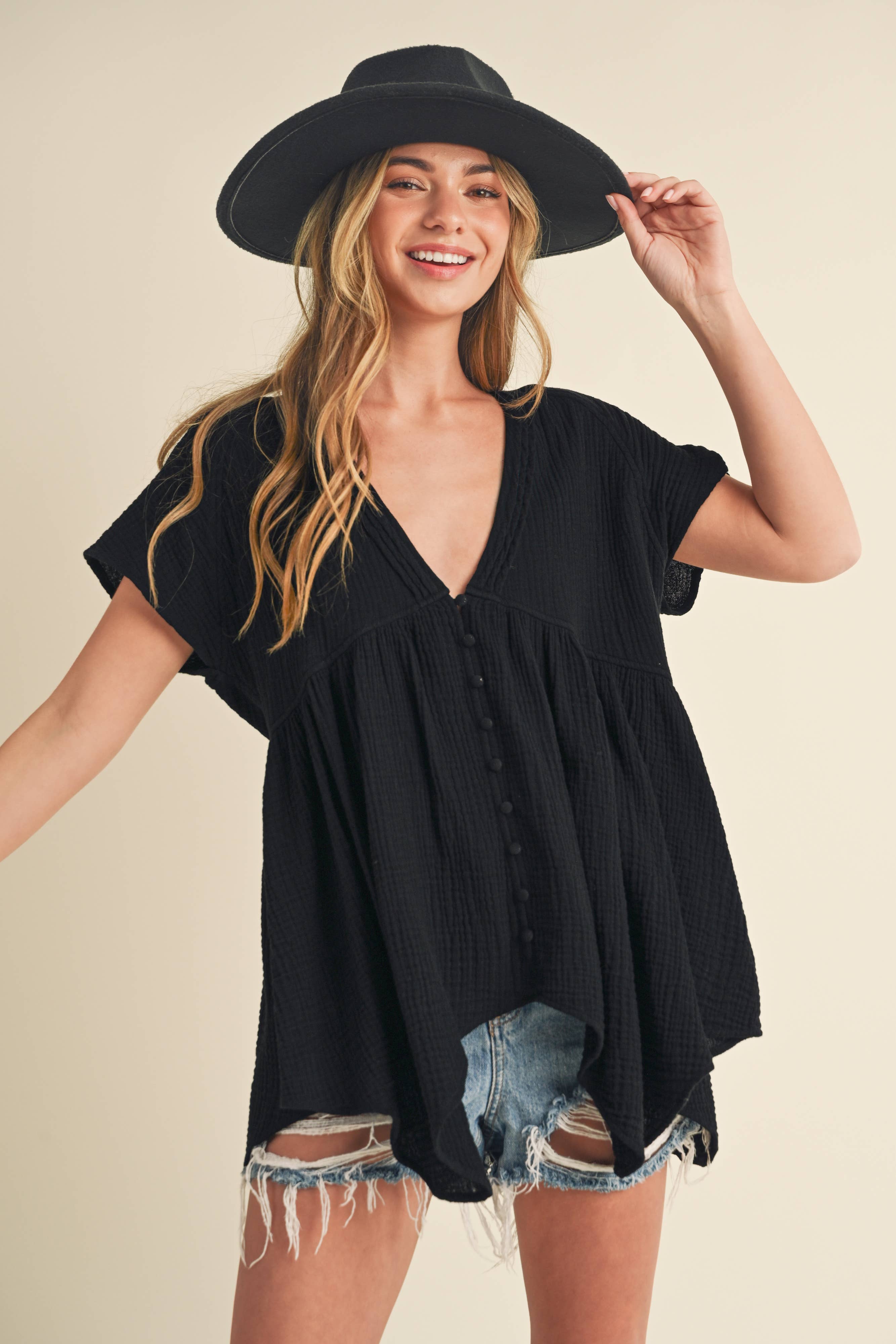 Button Down Blouse