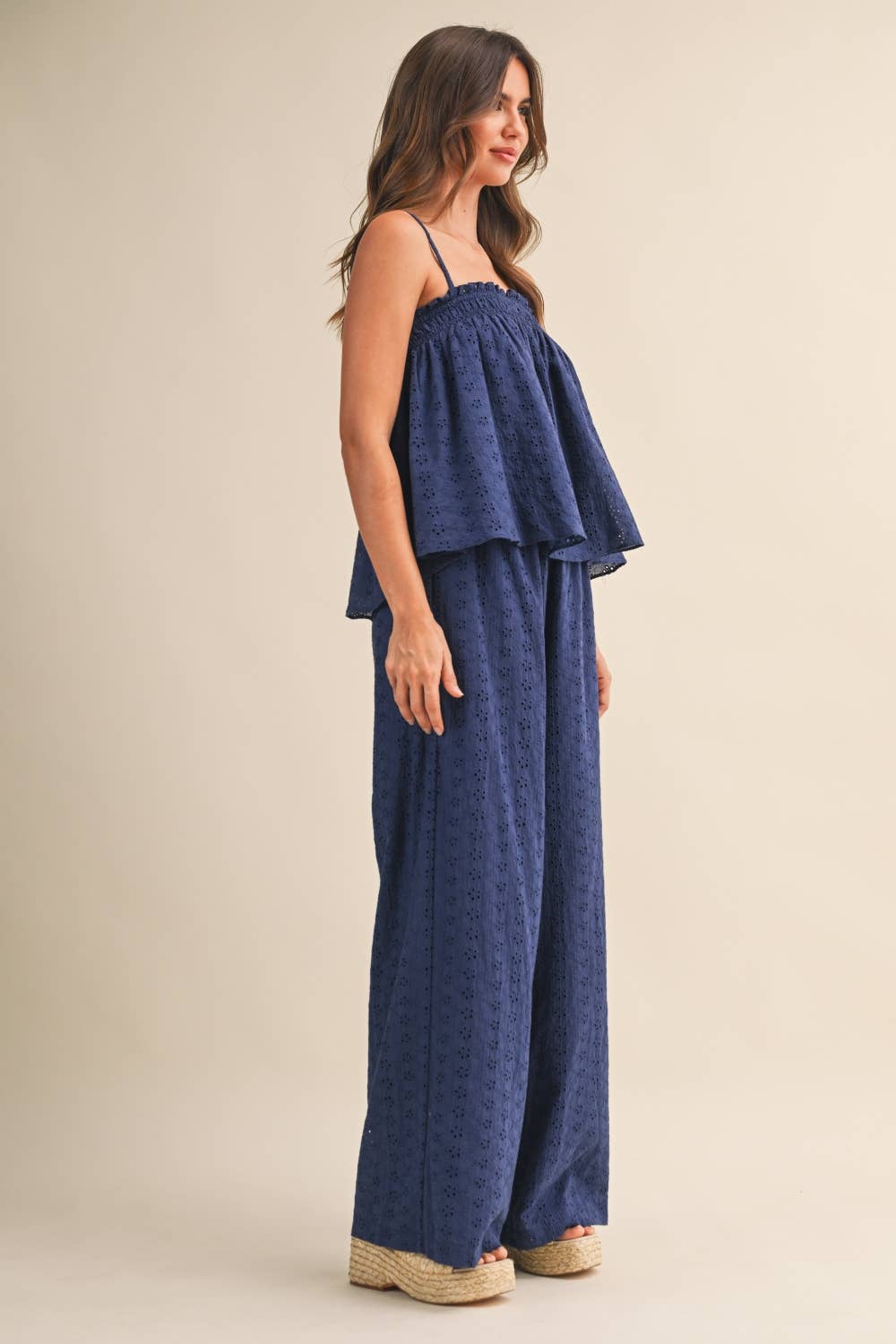 Navy Eyelet Set