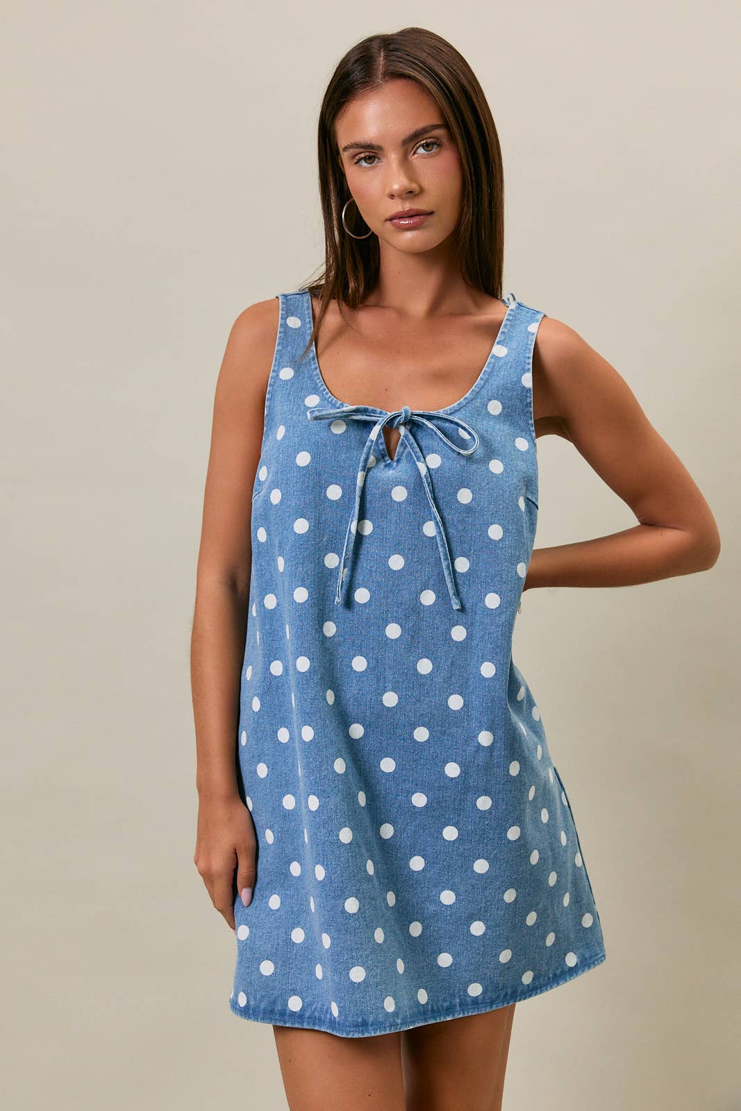 Denim Dottie Dress