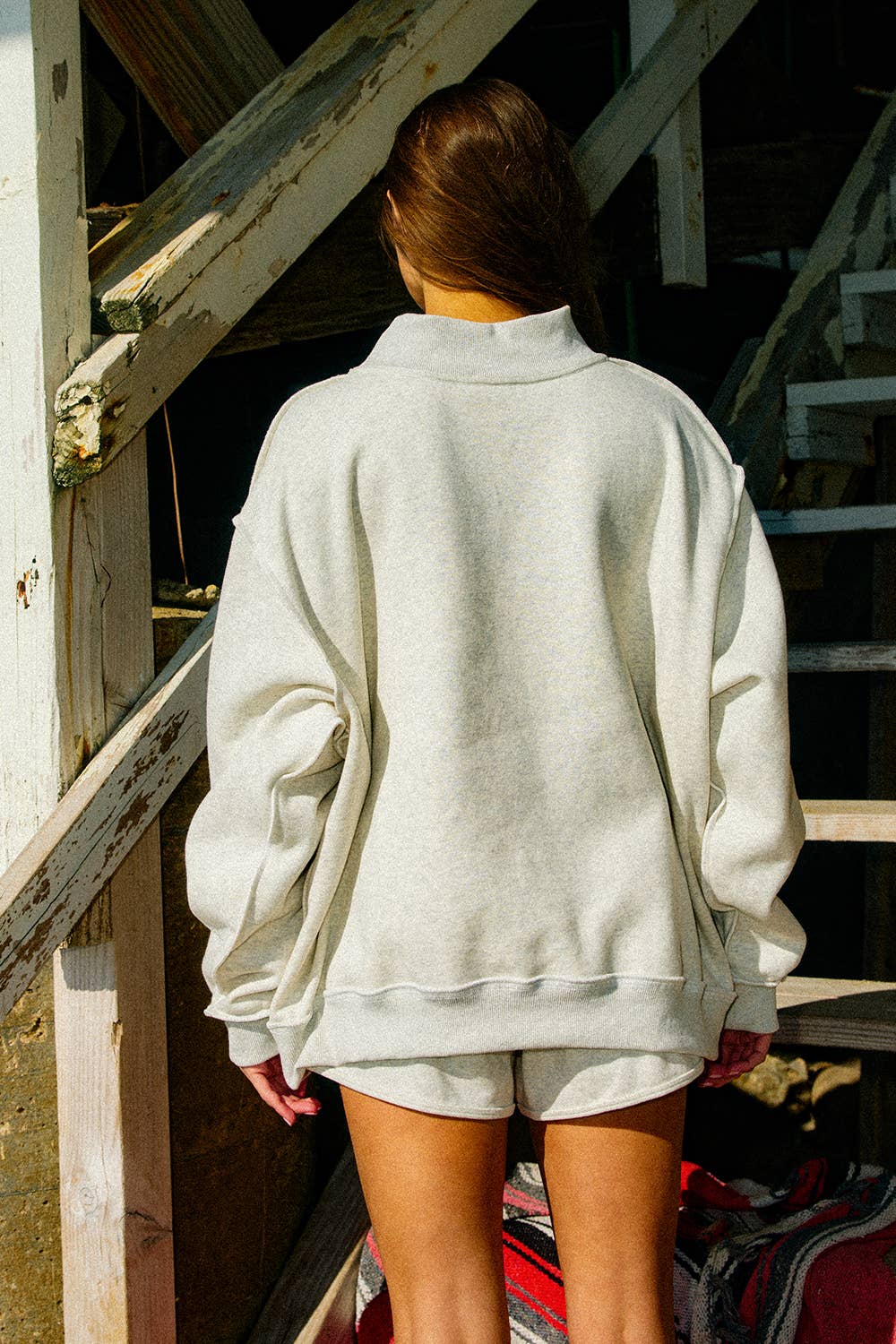 Hawaii/Aloha Reversible Mock Neck