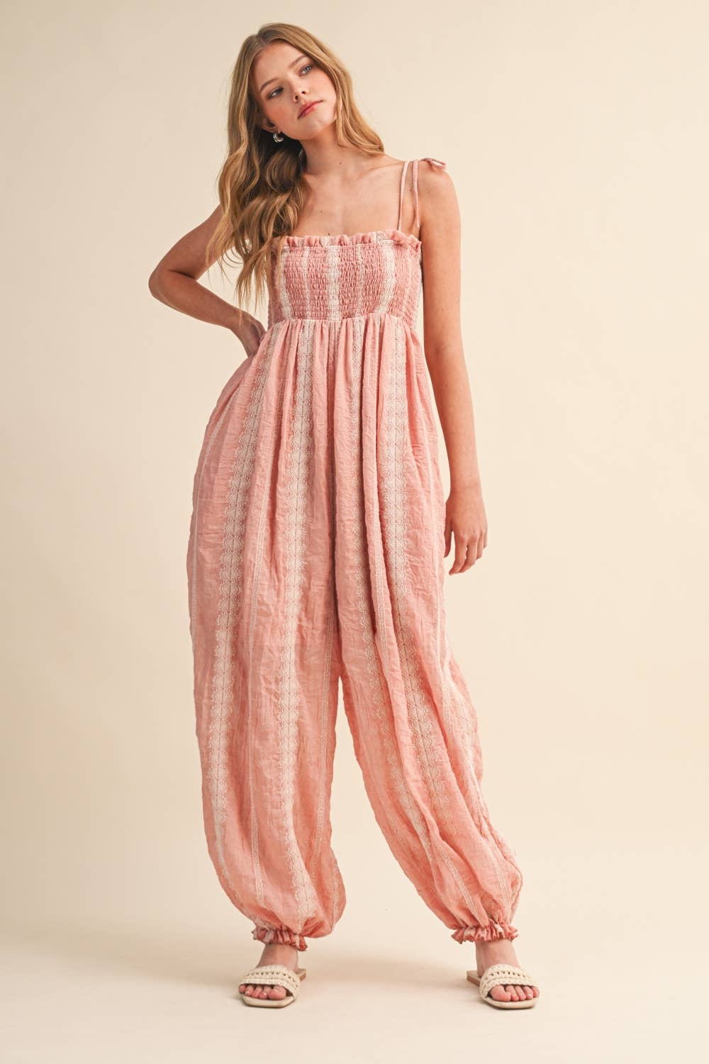 Delilah Jumpsuit- Pink
