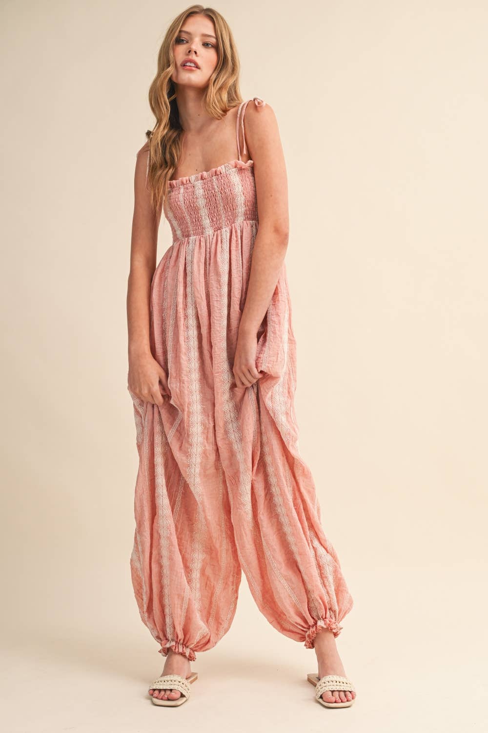 Delilah Jumpsuit- Pink