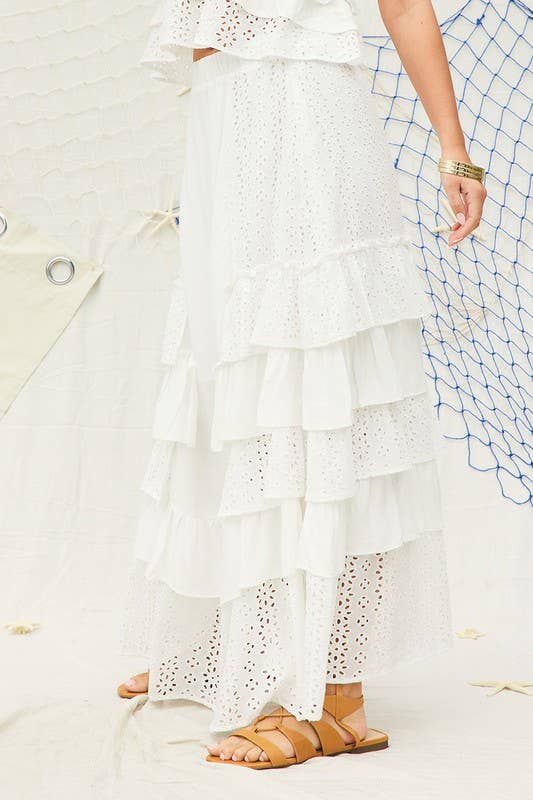 Countryside Eyelet Maxi Skirt