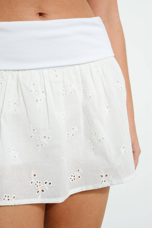 Eyelet Skort