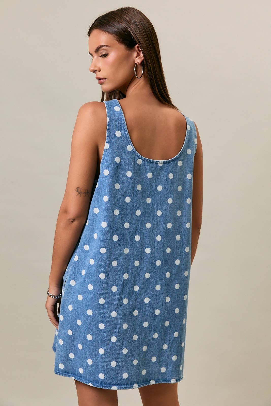 Denim Dottie Dress