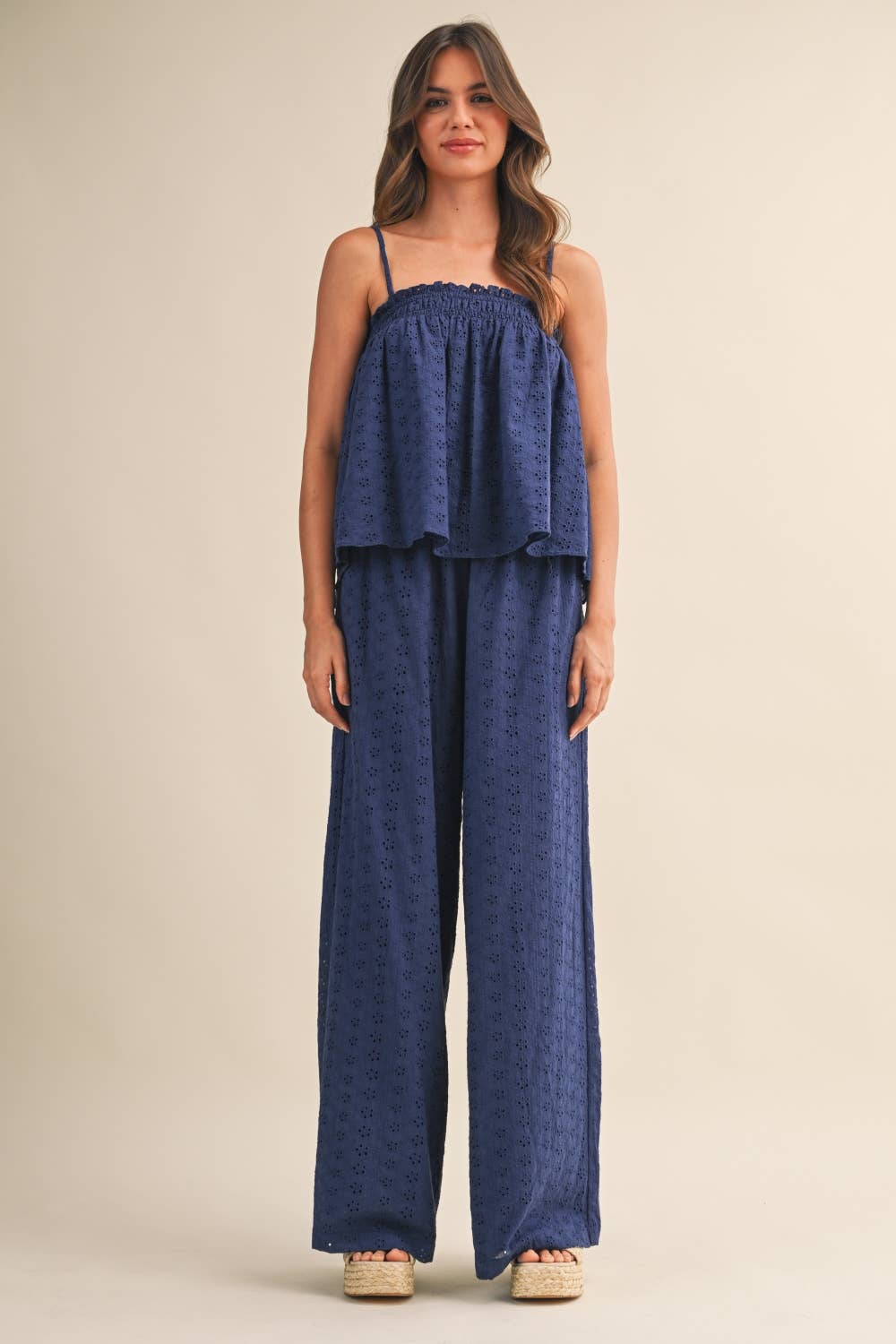 Navy Eyelet Set
