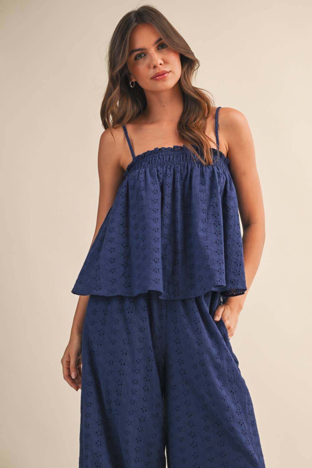Navy Eyelet Set