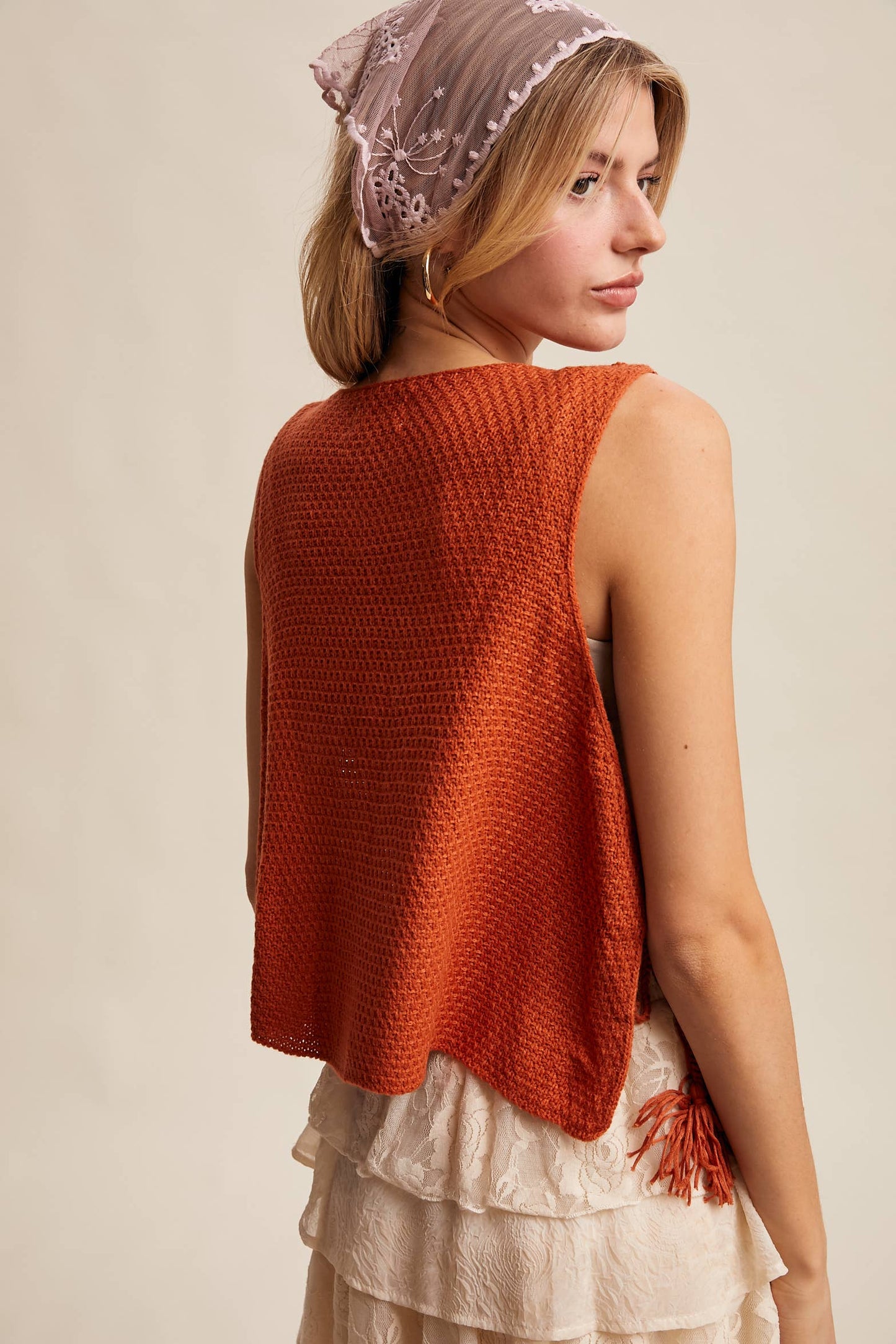 Autumn Petals Crochet Top