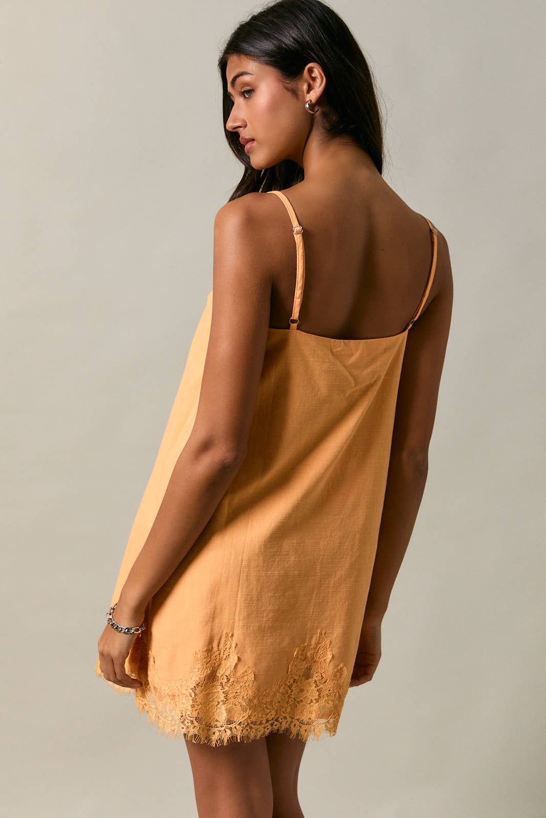 Marigold Lace Mini Dress