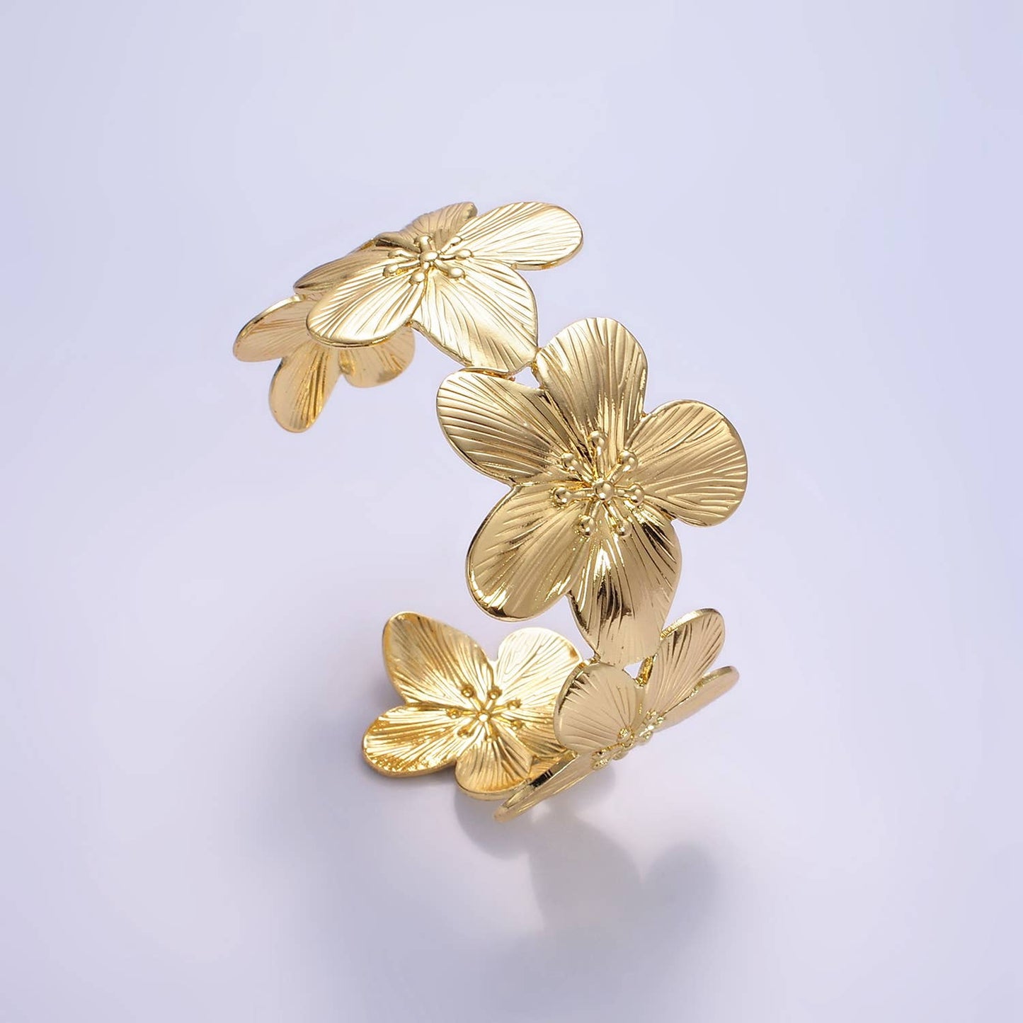Flower Cuff Bracelet