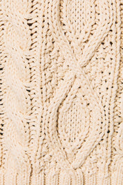 Cable Knit Zip Up