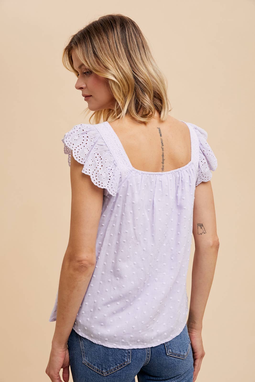 Spring Charm Blouse- Lavender