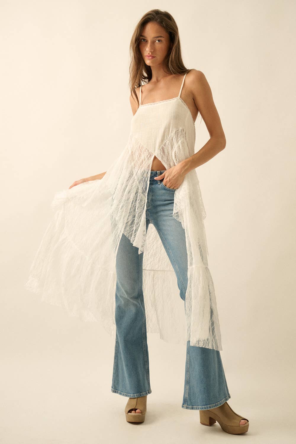 Freebird Lace Maxi Top