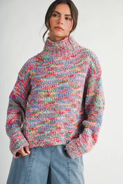 Confetti Turtleneck Sweater