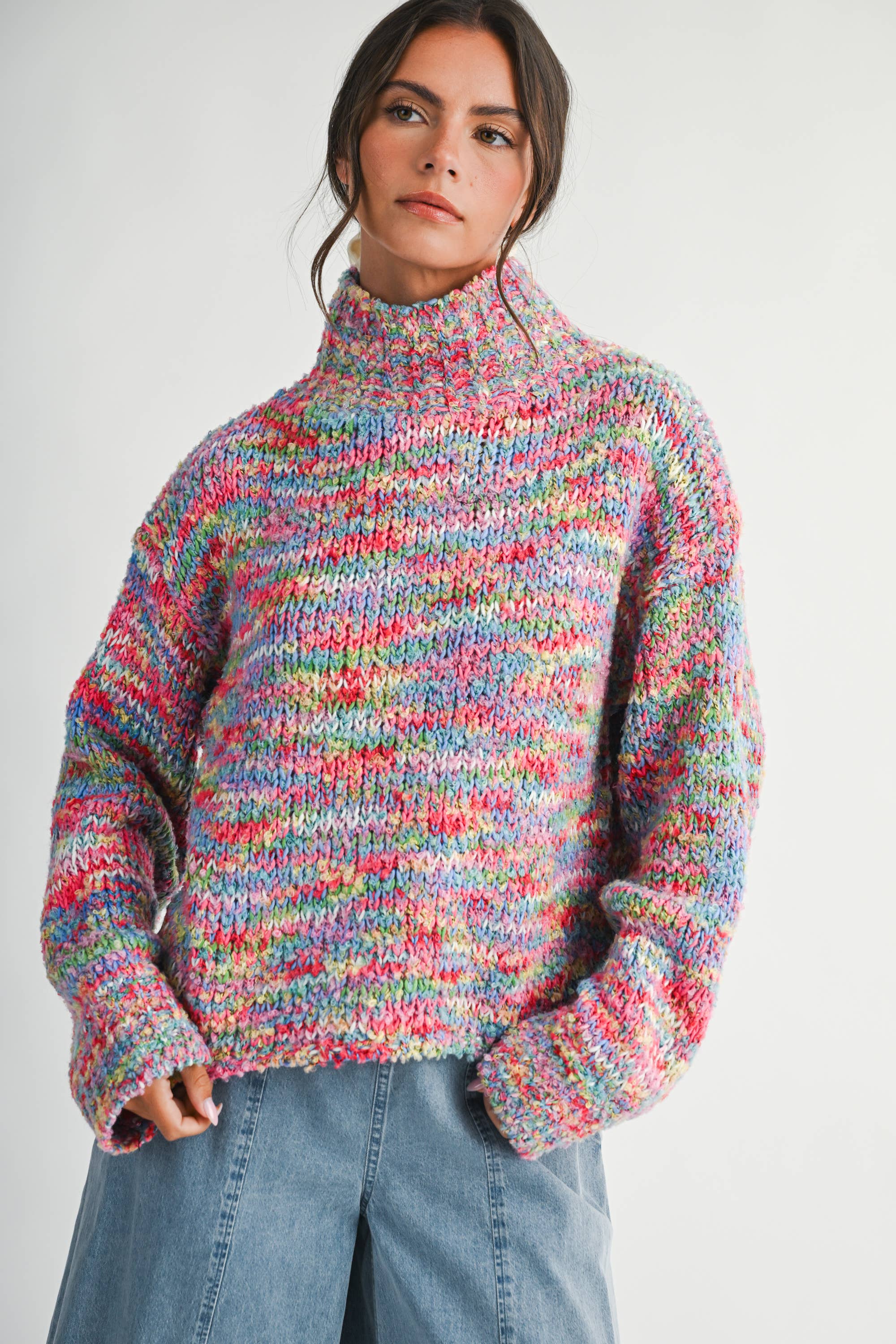 Confetti Turtleneck Sweater