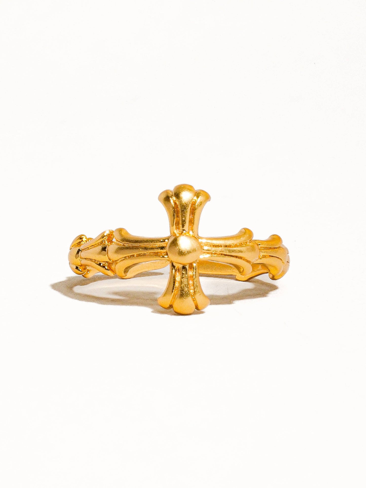 Vintage Adjustable Cross Ring