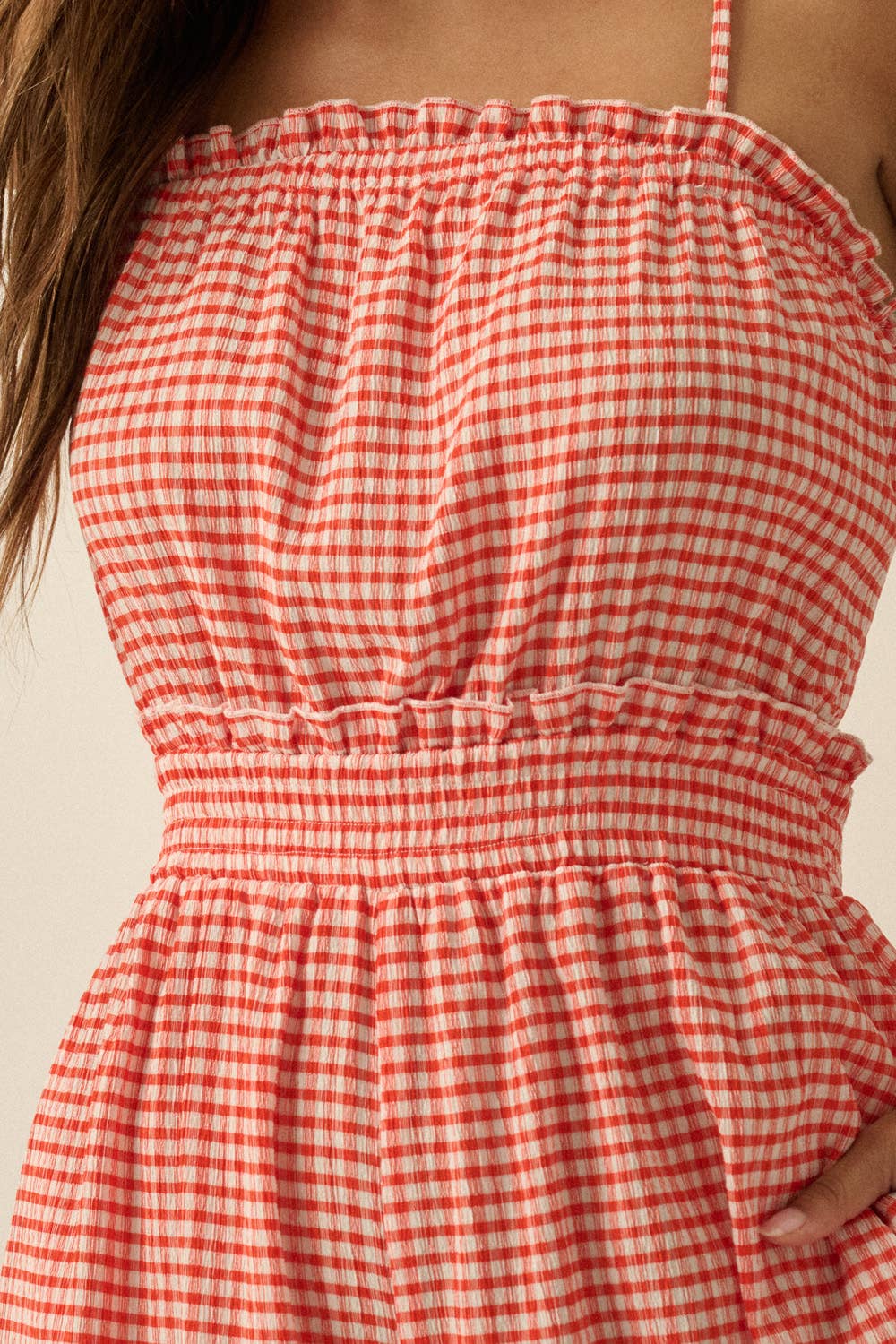 Gingham Jumpsuit