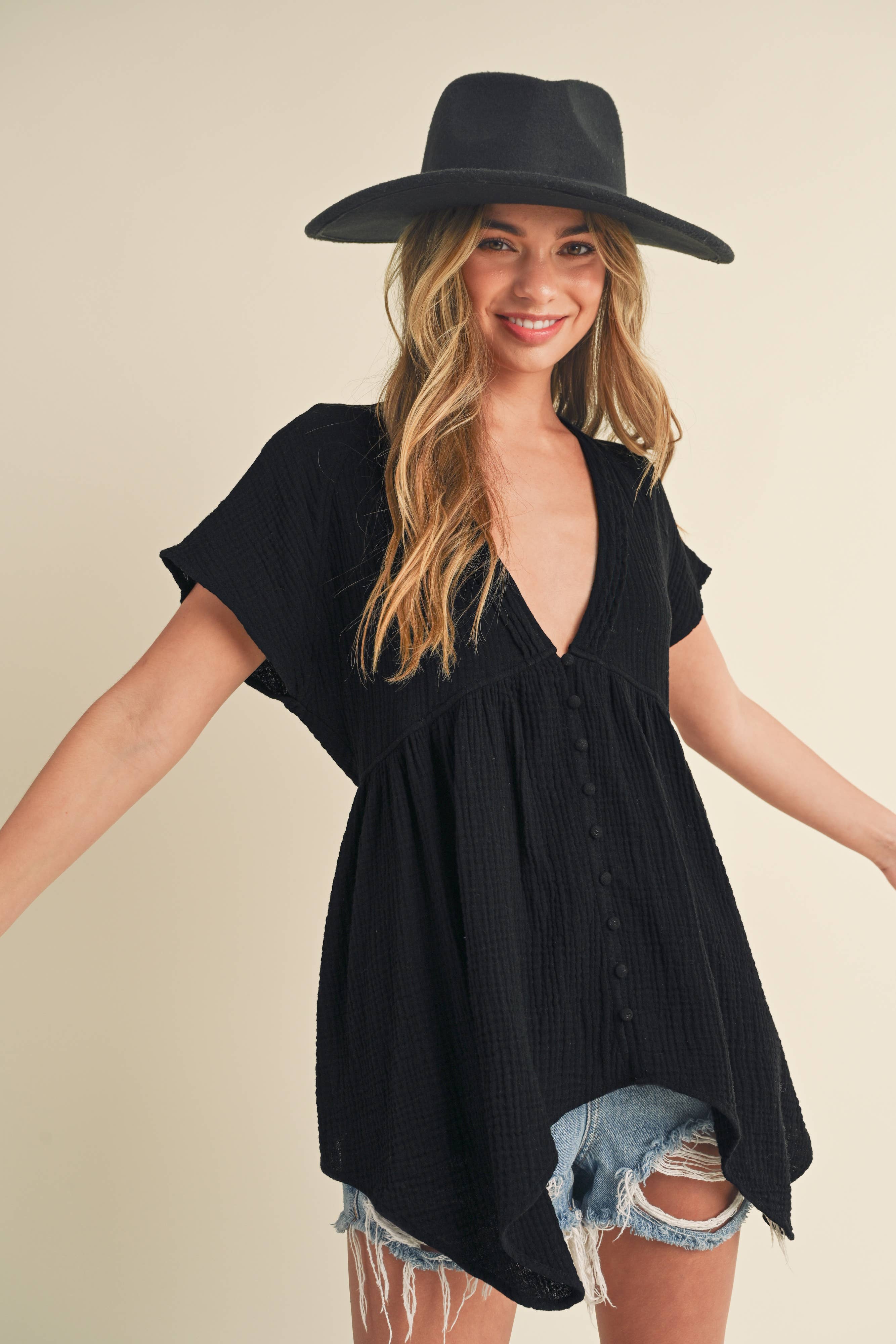 Button Down Blouse